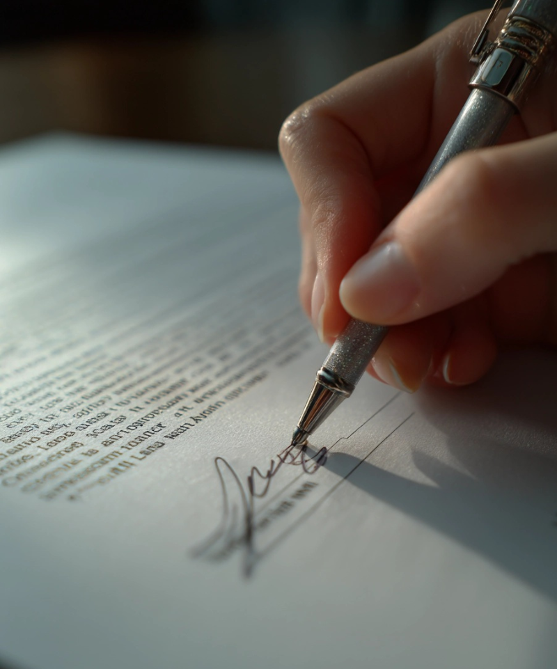 closing attorney buyer signature on contract
